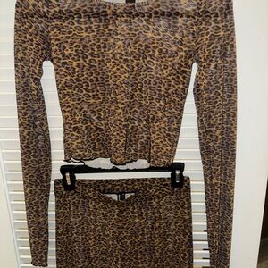 Kendall & Kylie Animal Print Top